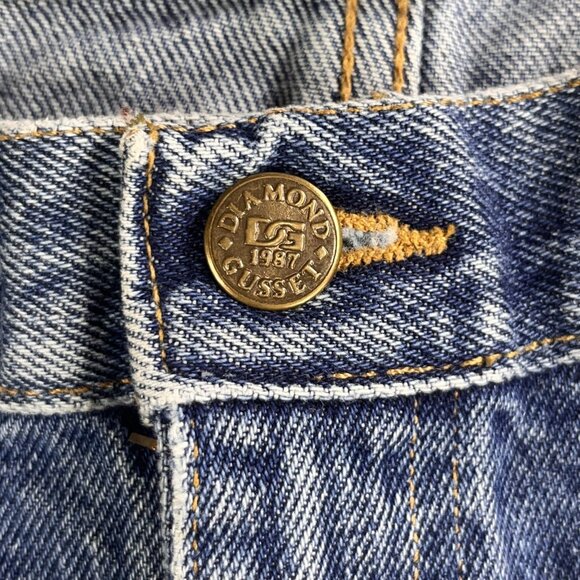 Diamond Gusset Jeans Mens 38x30 Blue Regular Fit Denim Made USA Workwear Classic - Picture 14 of 16